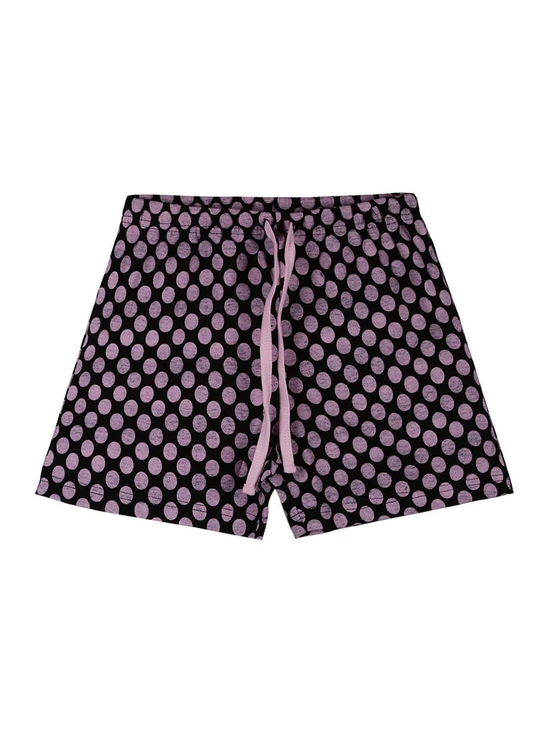 Pigiama corto bambina in cotone - rosa