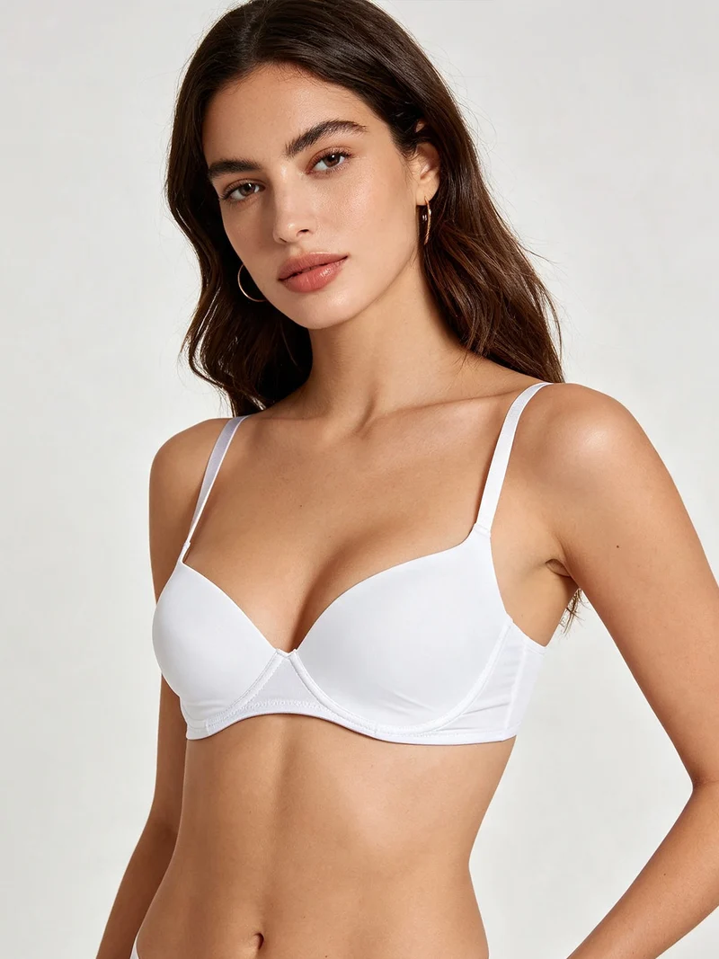 reggiseno imbottito PAPAVERO coppa C - bianco