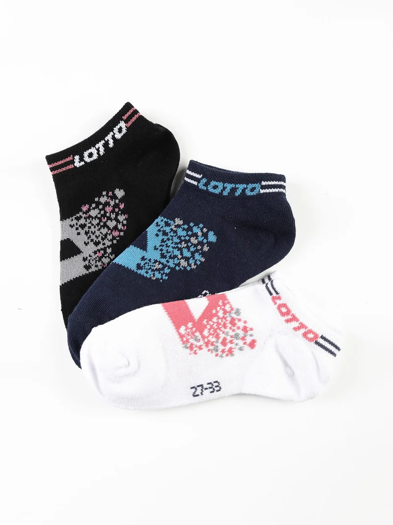 Calze salvapiede da bambina. Confezione da 3 paia - blu scuro
