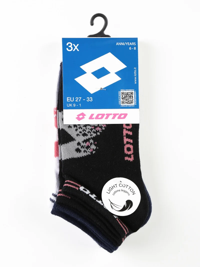 Calze salvapiede da bambina. Confezione da 3 paia - blu scuro