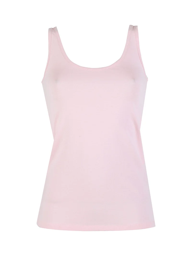 Canotta donna in cotone - rosa