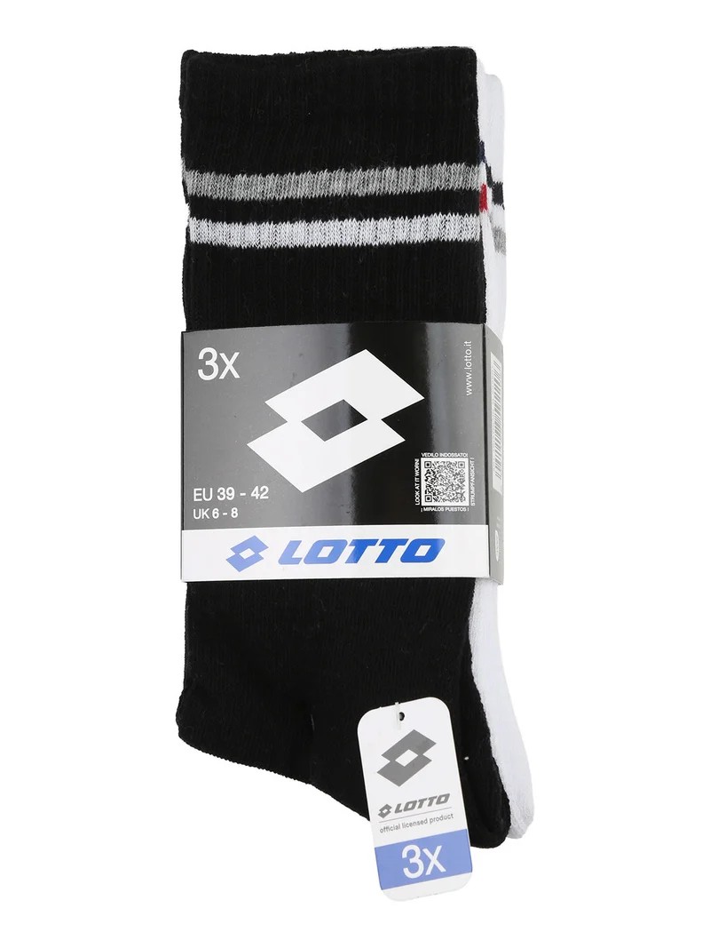 Confezione da 3 paia di calze tennis da uomo - rosso