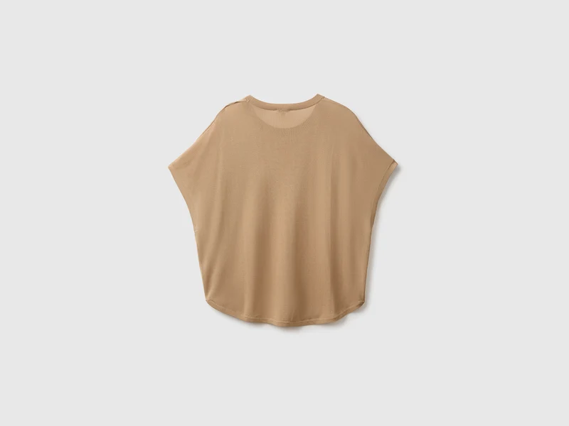 Ärmelloser Pullover aus Bambus-Viskose-Mischgewebe