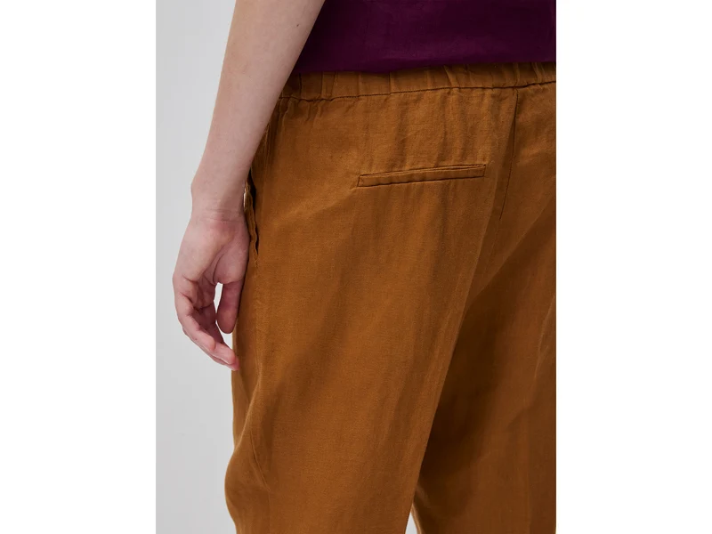 Karottenförmige Hose aus reinem Leinen