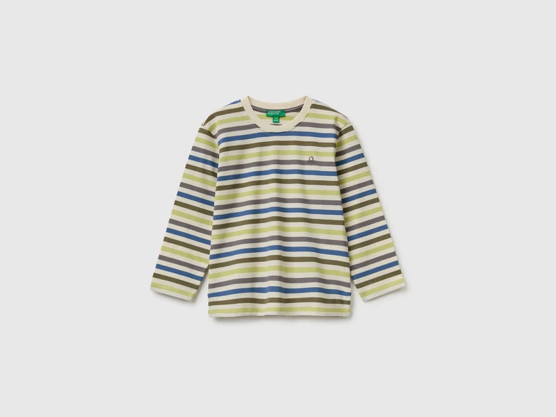 Gestreiftes T-Shirt aus Bio-Baumwolle