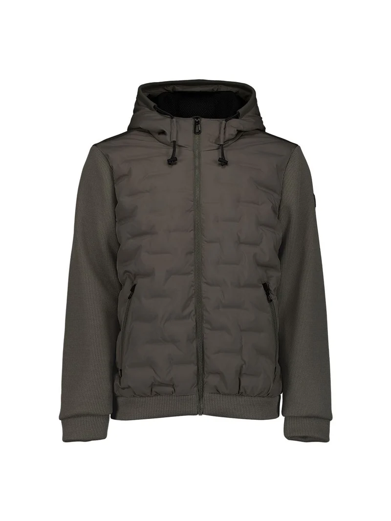 Jacket Short Fit Sealed Hooded Knitted Mix