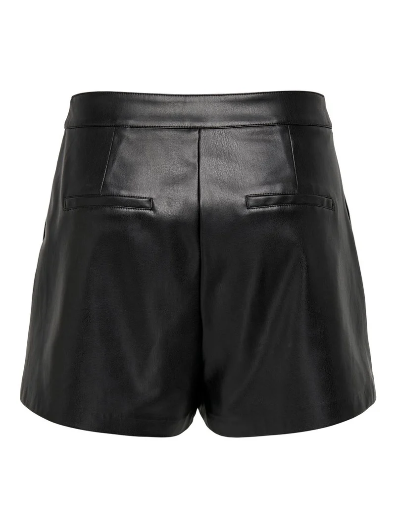 ONLTRICIA FAUX LEATHER SHORTS OTW N