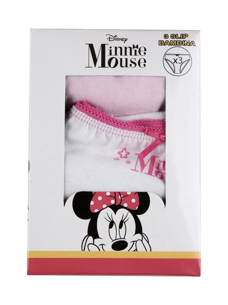 Set 3 slip da bambina in cotone - assortito