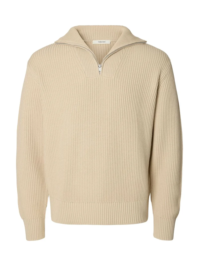 SLMDRY LS KNIT HALF ZIP NOOS