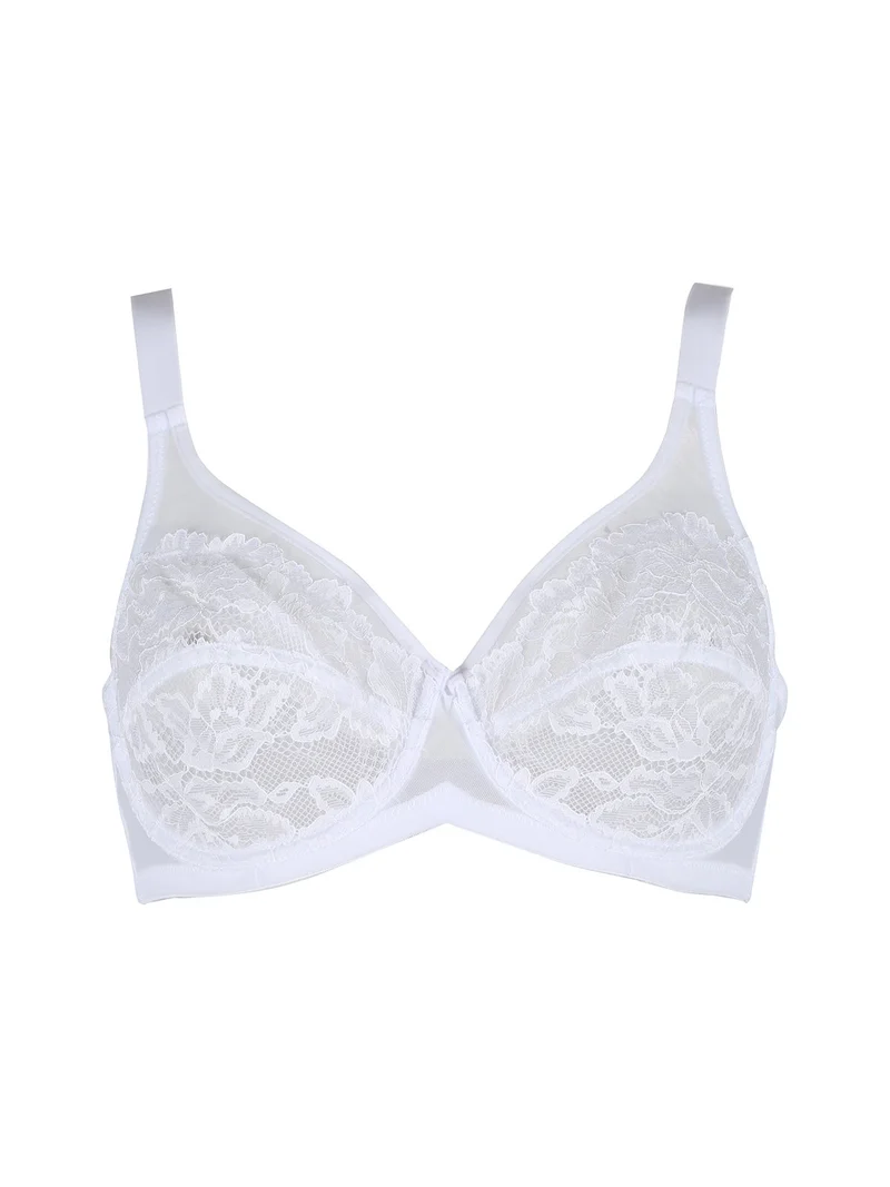 PETRA Reggiseno sfoderato con ferretto coppa C - bianco
