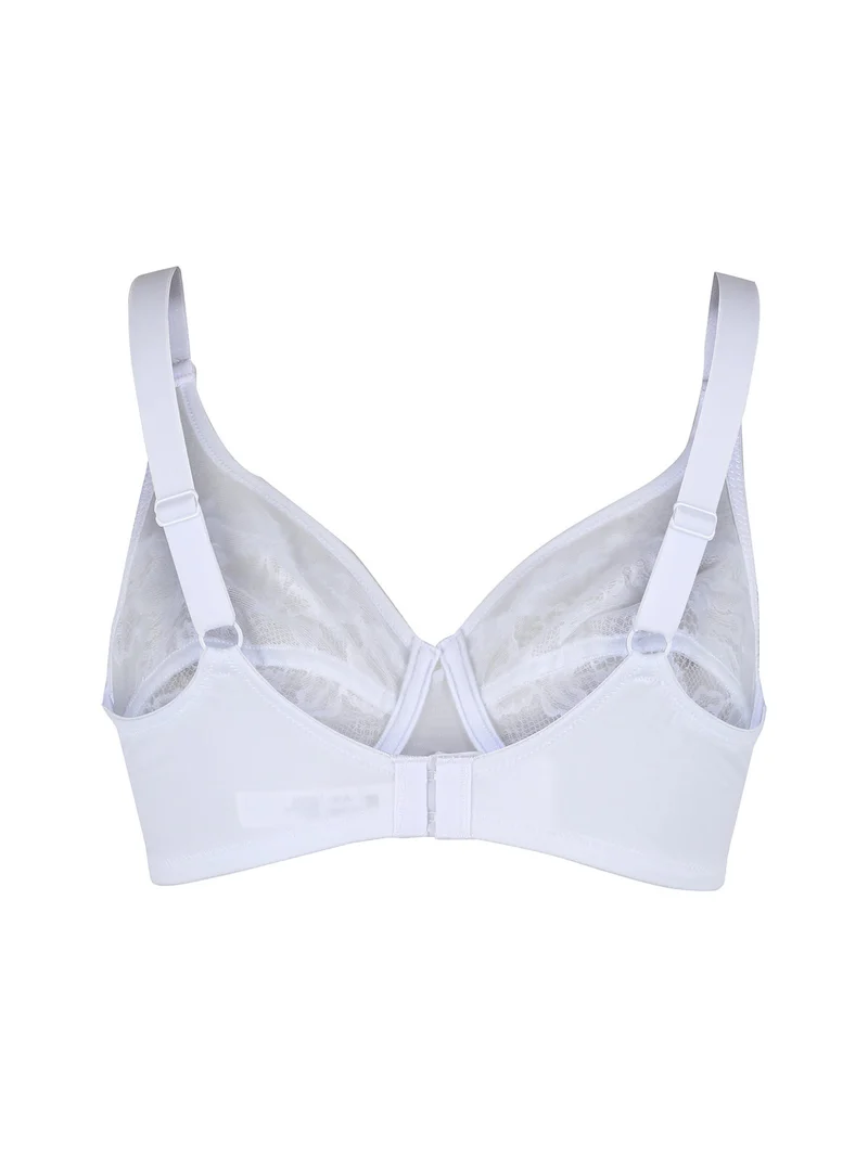PETRA Reggiseno sfoderato con ferretto coppa C - bianco