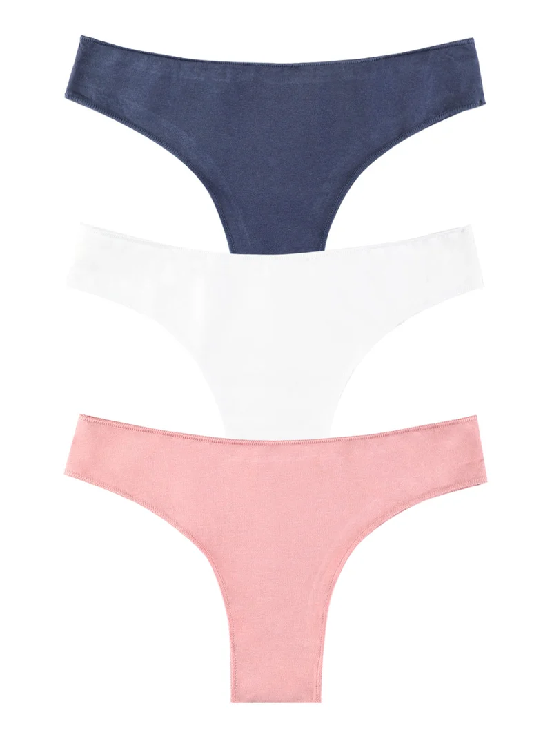 Slip donna in cotone. Confezione da 3 paia - bianco