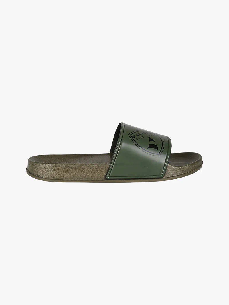 Ciabatte da uomo in gomma con fascia larga - militare