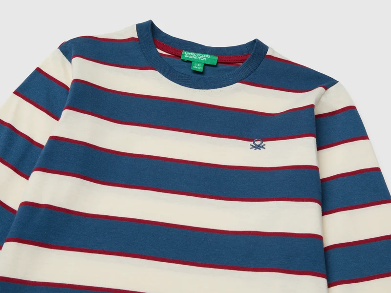 Gestreiftes T-Shirt aus Bio-Baumwolle