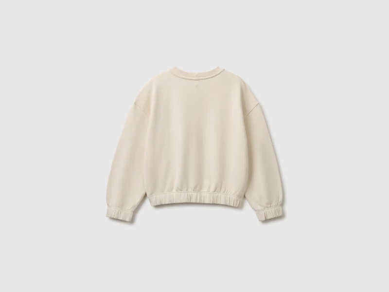 Sweatshirt aus 100 % Baumwolle mit Stickerei