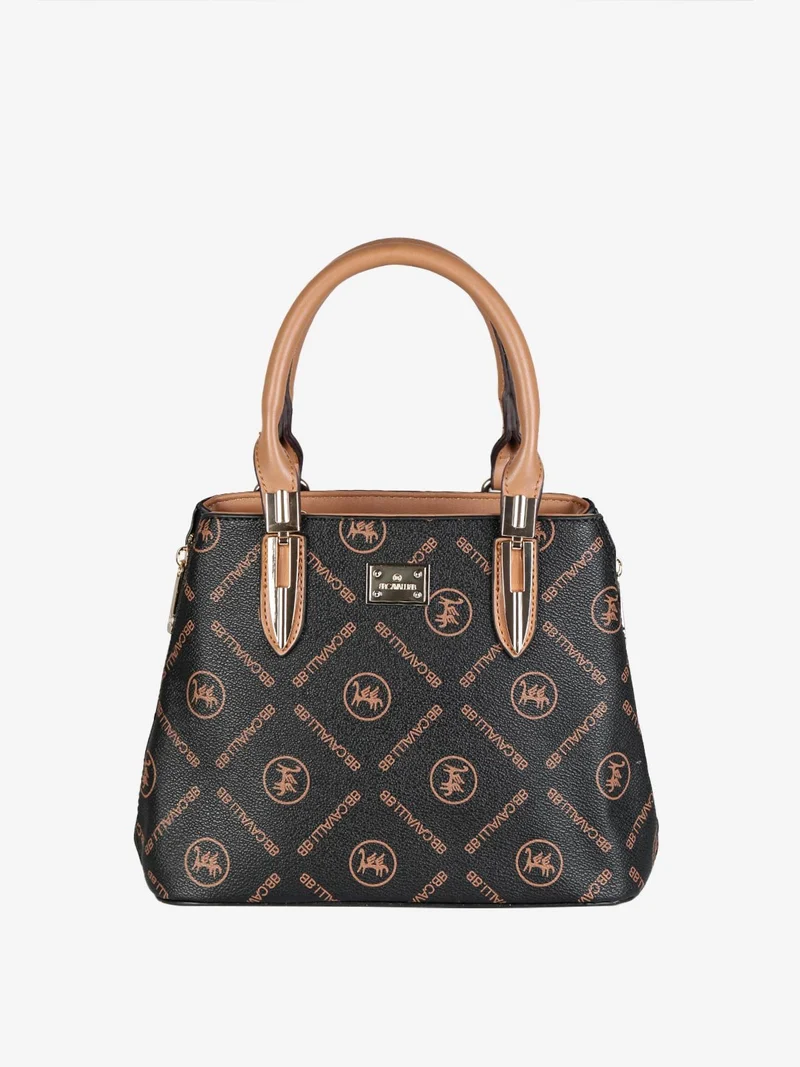 Borsetta donna mini tote con scritte - nero