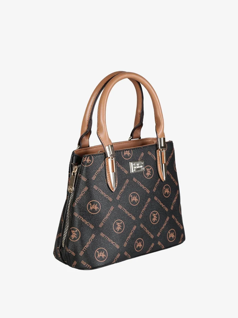 Borsetta donna mini tote con scritte - nero