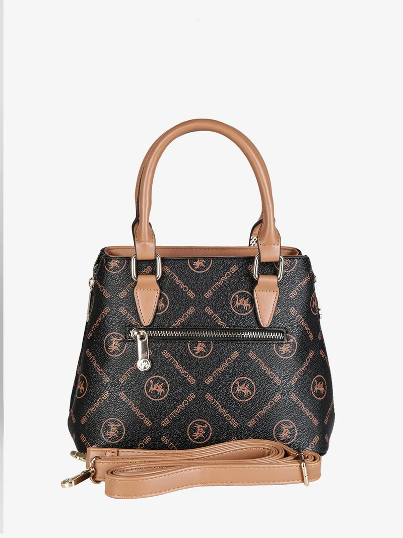 Borsetta donna mini tote con scritte - nero