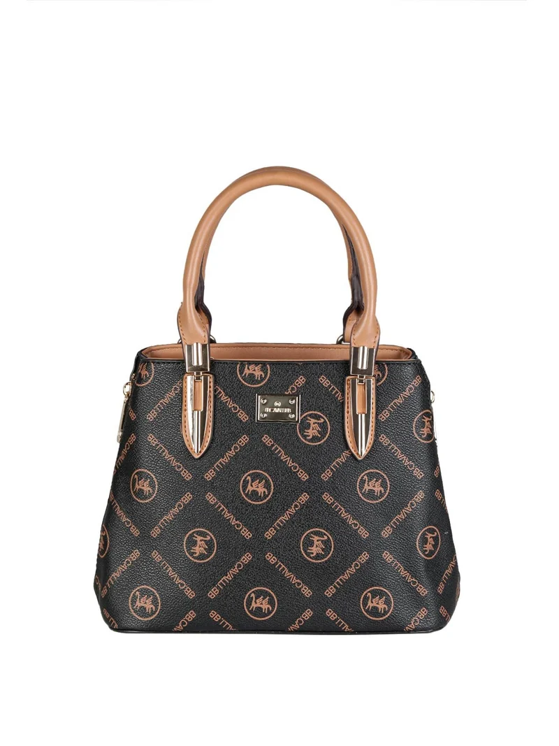 Borsetta donna mini tote con scritte - nero