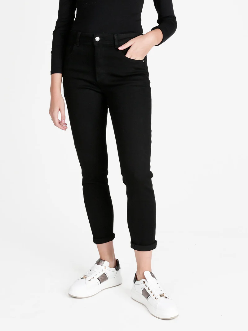 Pantaloni donna push up - nero