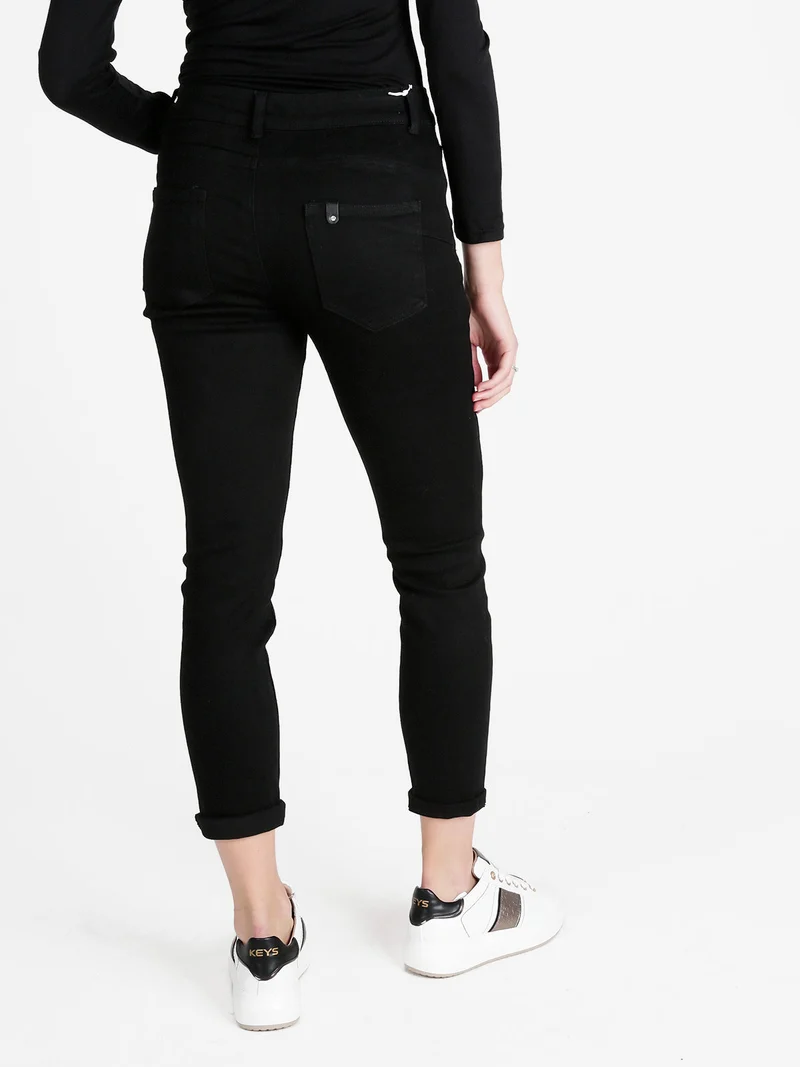 Pantaloni donna push up - nero