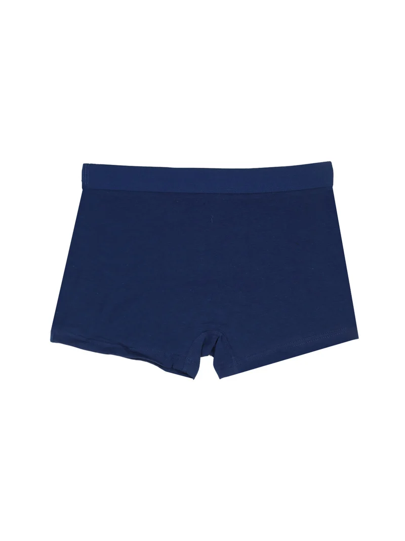 Boxer da ragazzo in cotone - blu