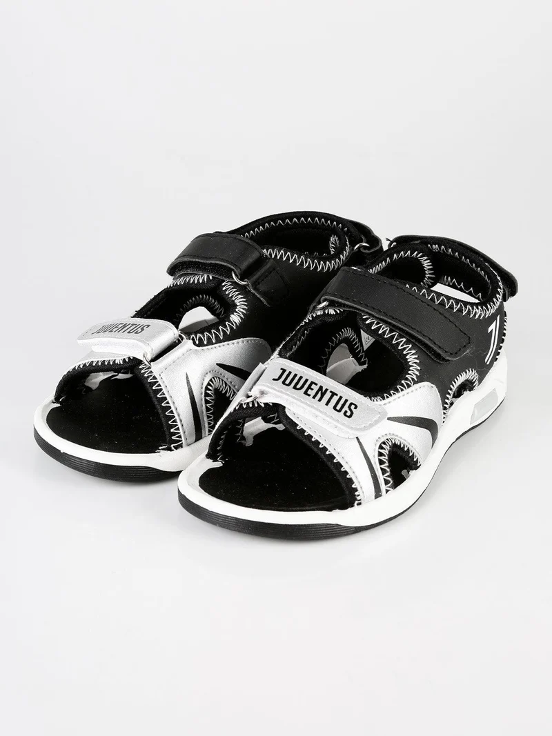 Sandali bambino con luce e strappi - nero