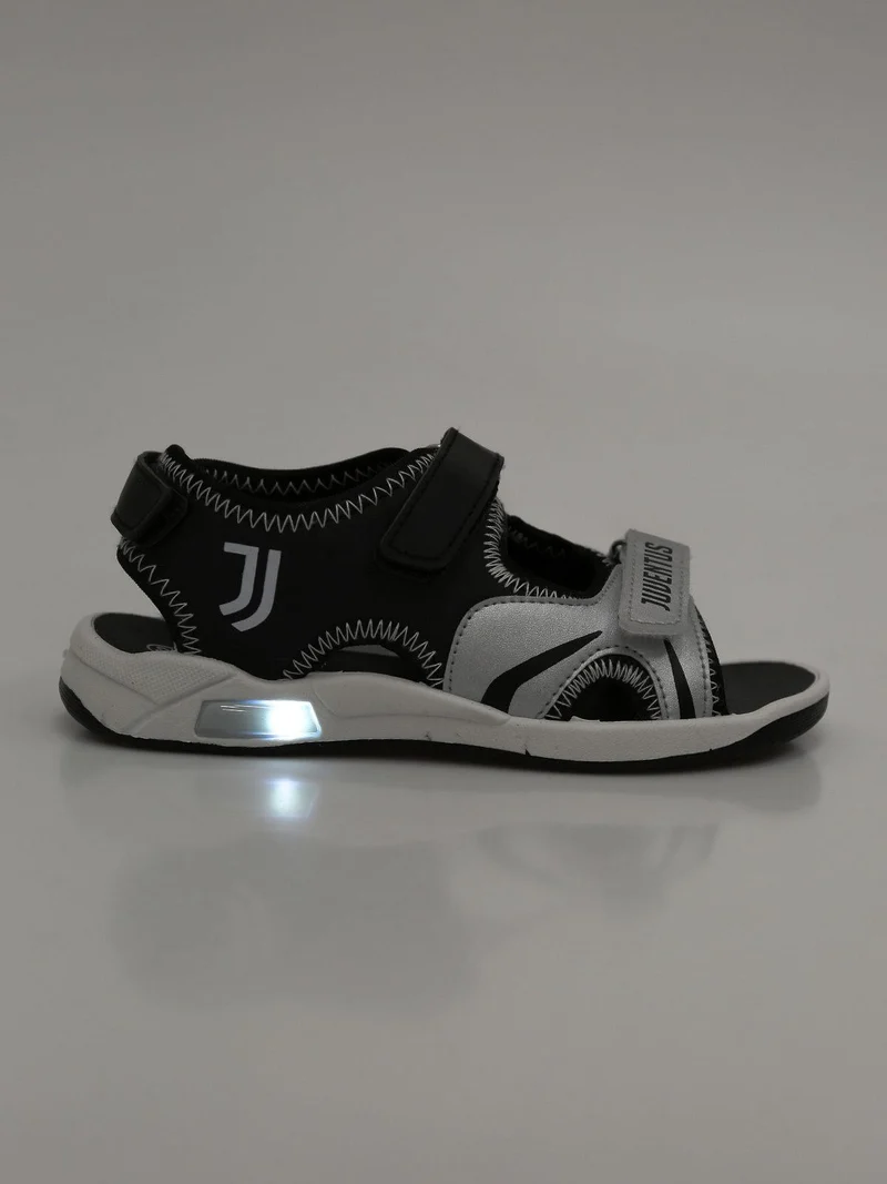 Sandali bambino con luce e strappi - nero