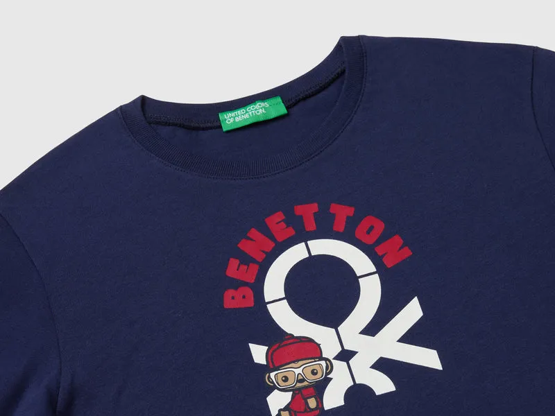 Langärmliges Baumwoll-T-Shirt
