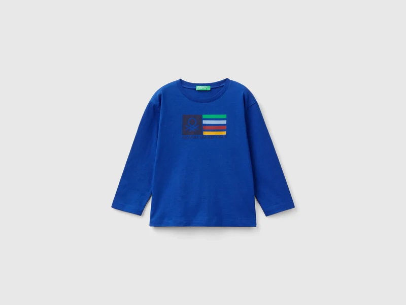 Langärmliges Baumwoll-T-Shirt