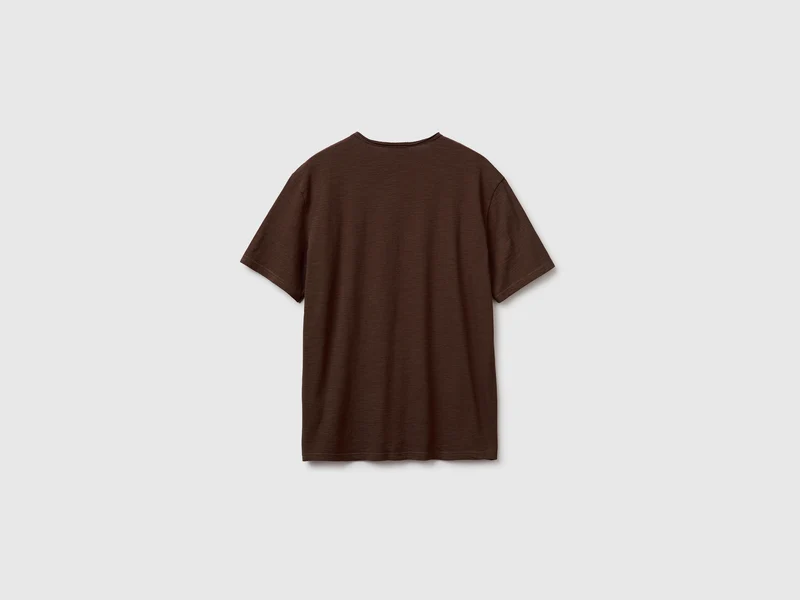 T-Shirt aus geflammter Baumwolle