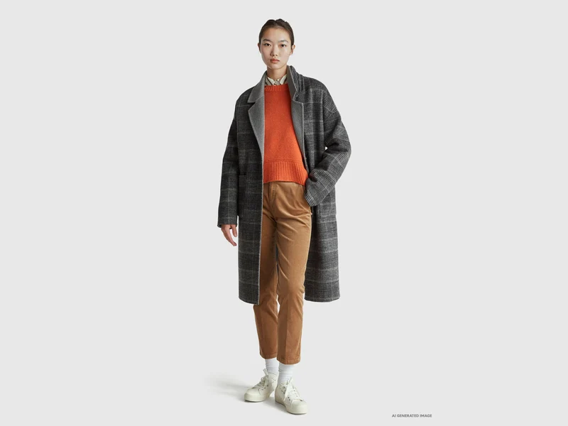 Chinos aus Stretch-Samt