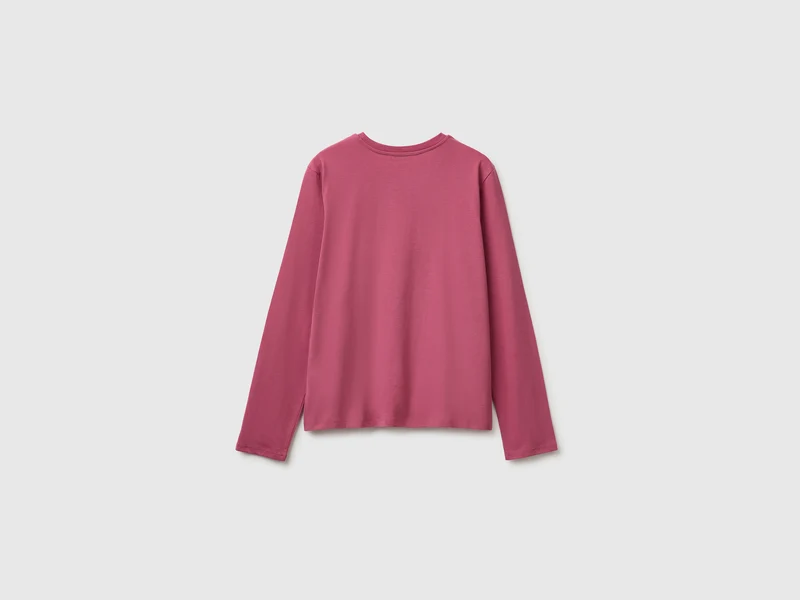 Langärmeliges T-Shirt mit Stickerei