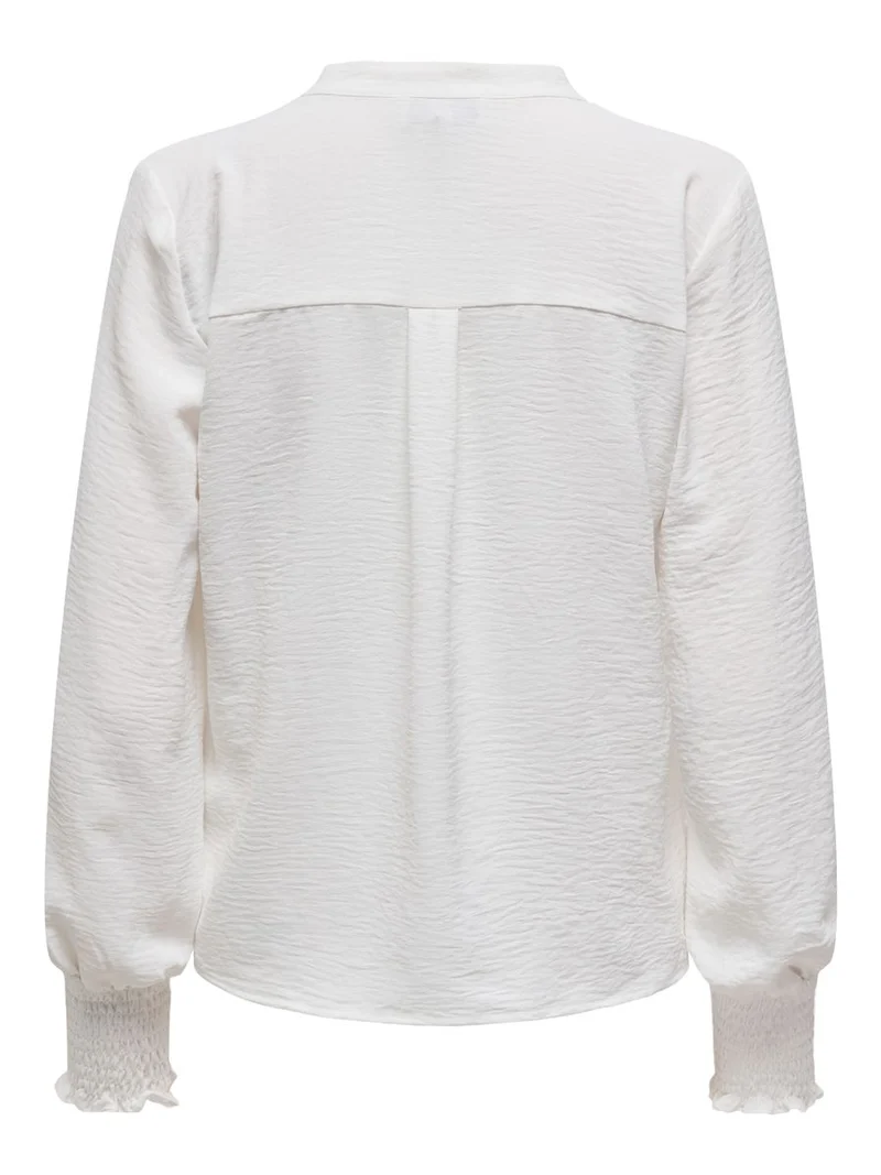 ONLMETTE V-NECK LS SMOCK TOP NOOS W
