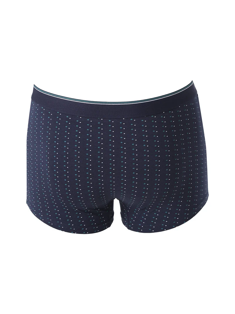 Boxer da uomo in cotone con stampe - blu
