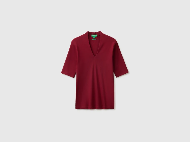 Schmal geschnittenes T-Shirt aus langfaseriger Baumwolle