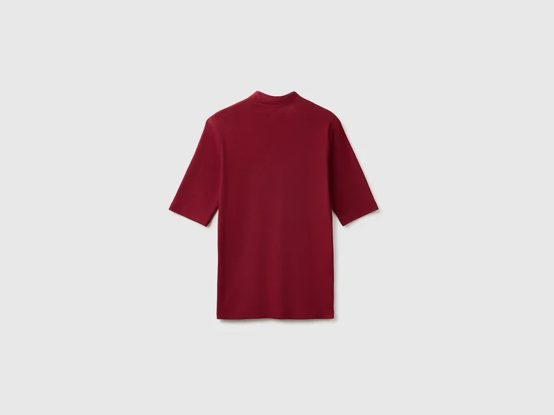 Schmal geschnittenes T-Shirt aus langfaseriger Baumwolle