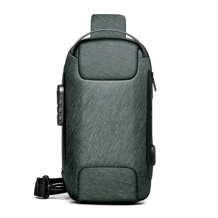 Anti-Diebstahl Tasche | USB-Ladeanschluss | Wasserfest & Passwortschloss