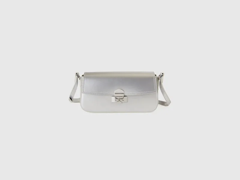 Baguette-Tasche aus Lackleder