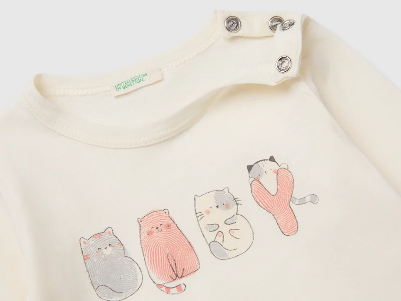 Bedrucktes T-Shirt aus Bio-Baumwolle