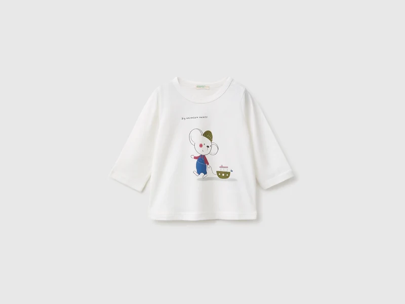 Bedrucktes T-Shirt aus Bio-Baumwolle