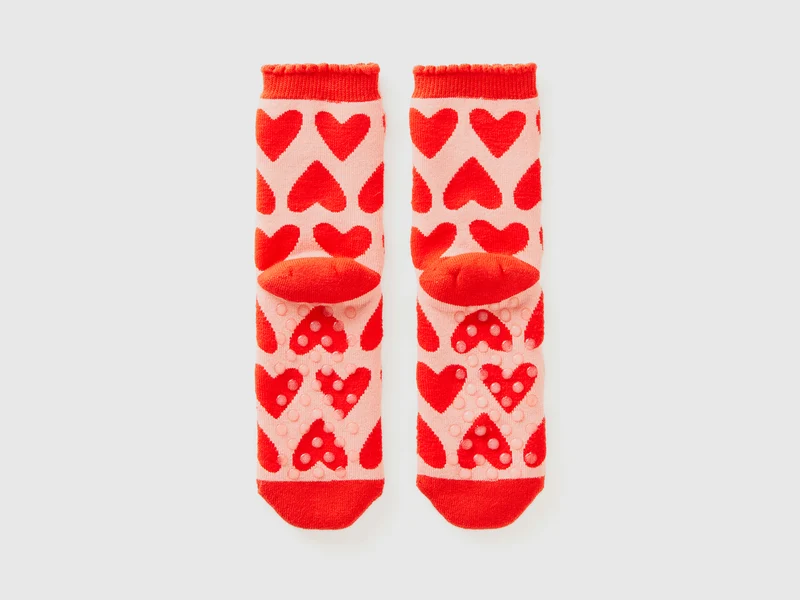 Rutschfeste Herzsocken