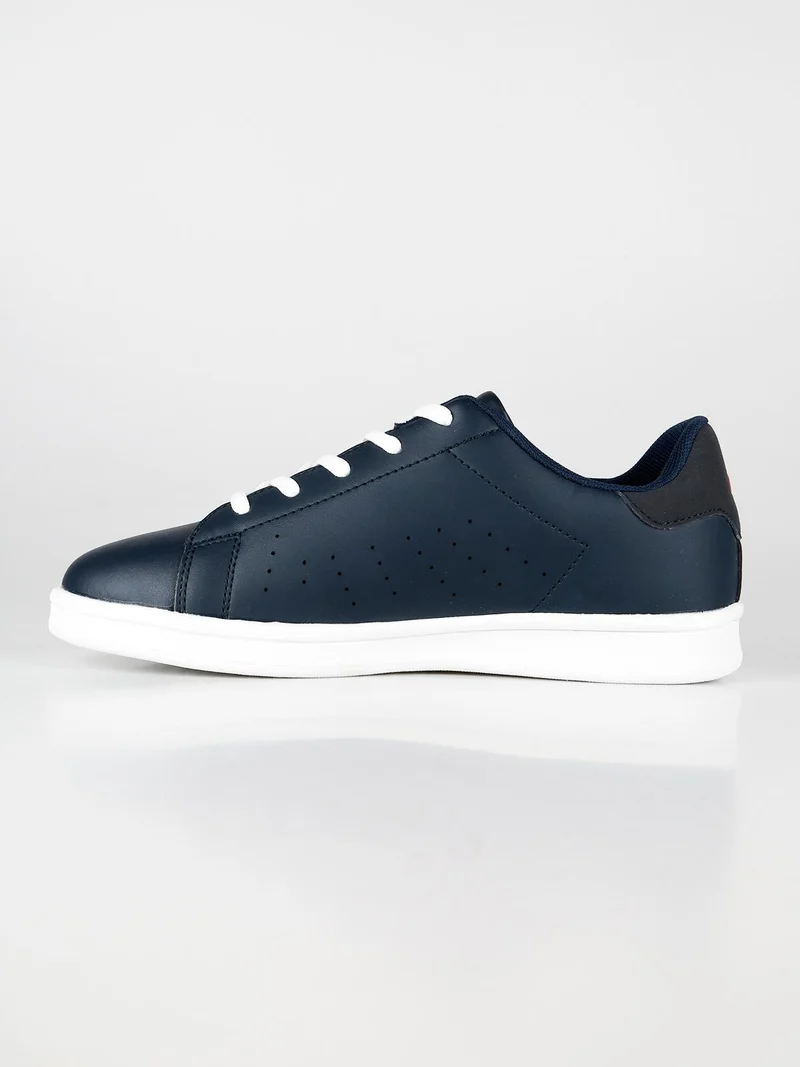 Sneakers basse in ecopelle - blu