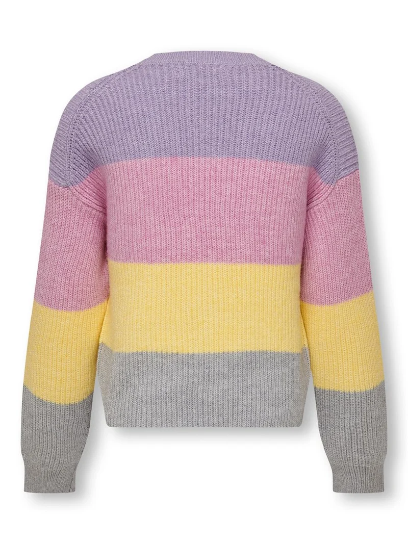 KOGSANDY L/S STRIPE PULLOVER KNT NO