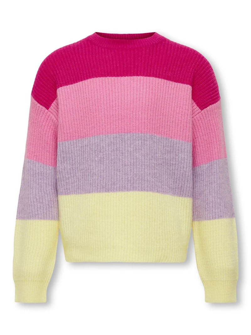 KOGSANDY L/S STRIPE PULLOVER KNT NO