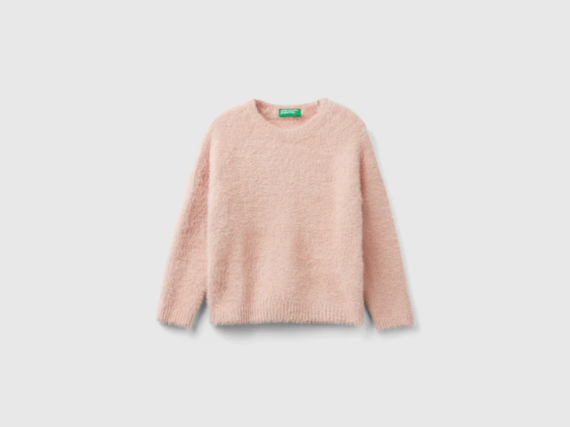 Pullover aus Pelzgarn