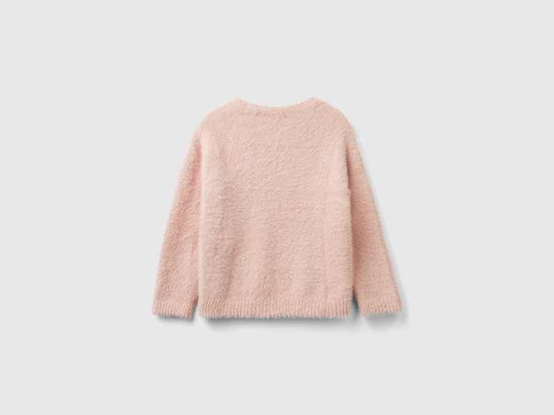 Pullover aus Pelzgarn