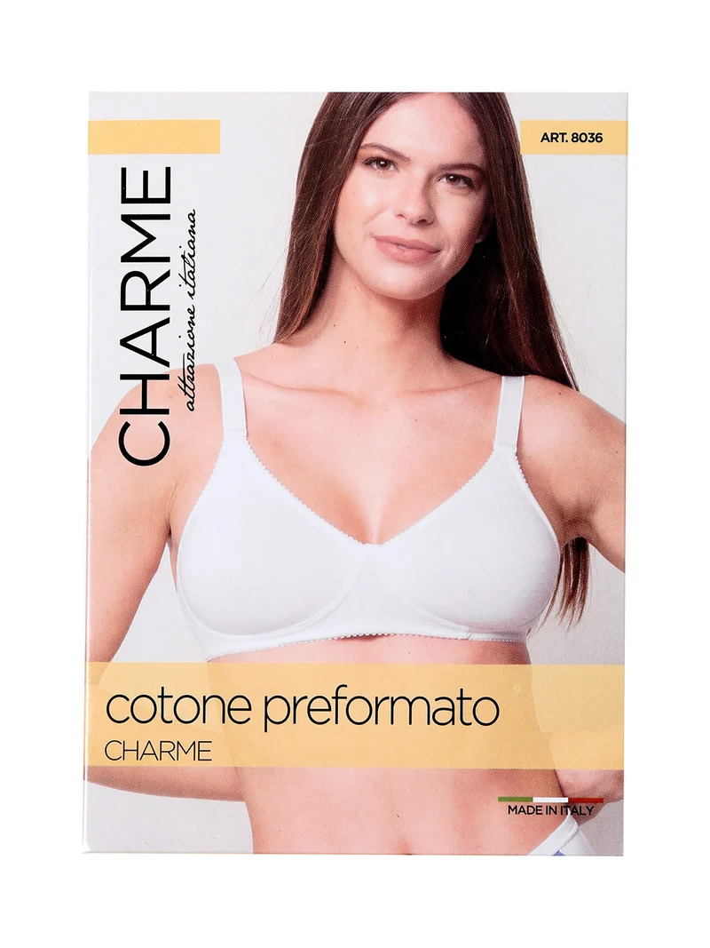Reggiseno bielastico in cotone senza ferretto COPPA B - nero