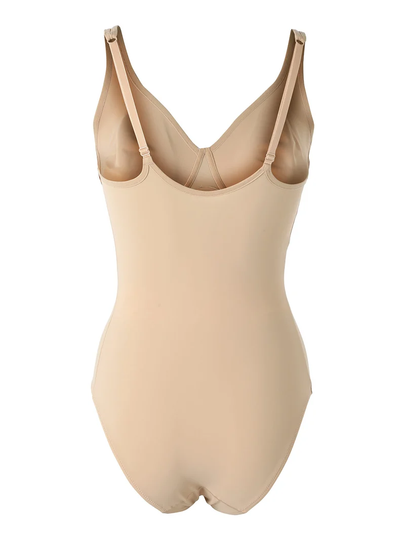 506 Body donna modellante con coppe preformate COPPA C - nudo