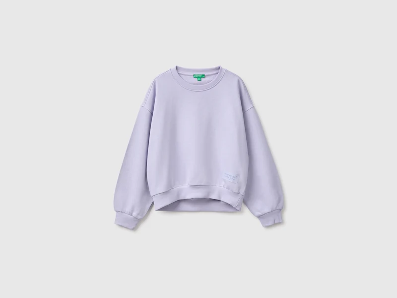 Geschlossenes Sweatshirt aus 100% Baumwolle